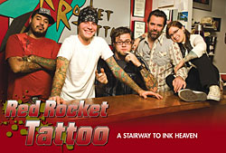 Red Rocket Tattoo featured in Tattoo Magazine
