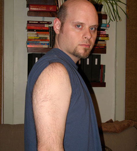 Josh's blank arm the night before the tattoo session.